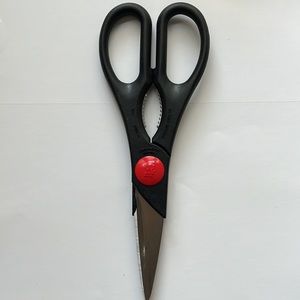 Twin Kitchen Shears Stainless Black New